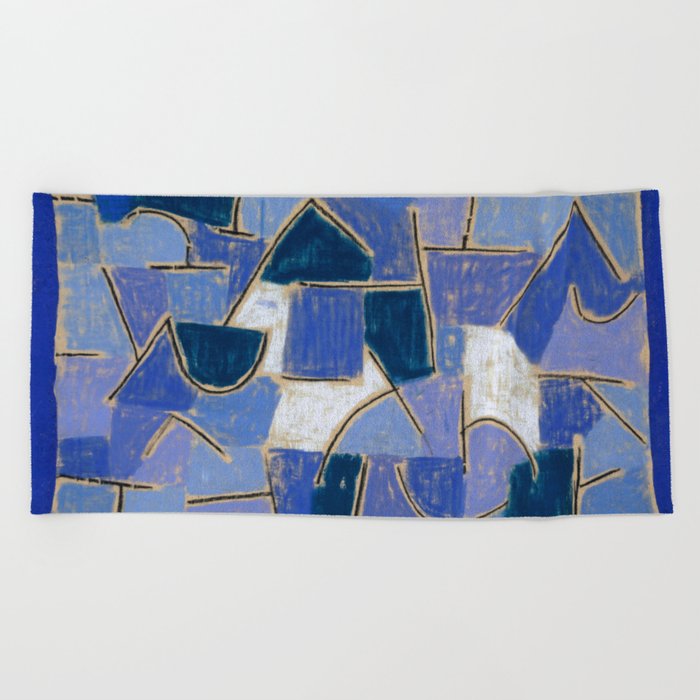 Blue Night Beach Towel