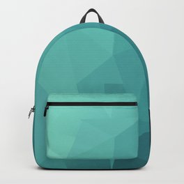 Blue Poly Triangles Pattern Backpack