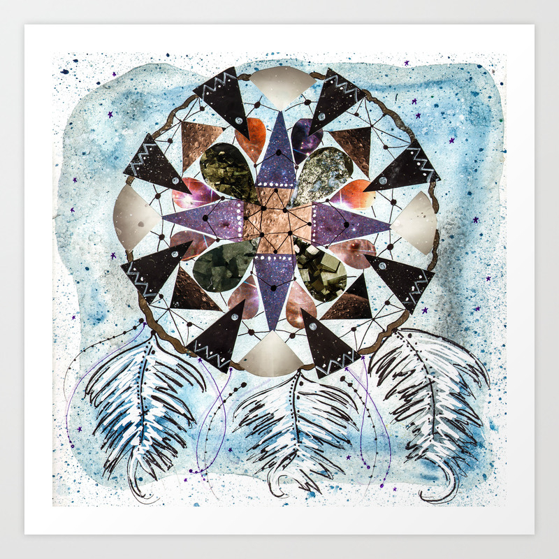 Get Wallpaper Dream Catcher Mandala Art Print By Jenndalyn Society6 For iPhone Free