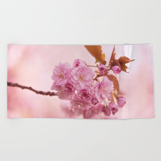 Sakura - Cherryblossom - Cherry blossom - Pink flowers 1 Beach Towel