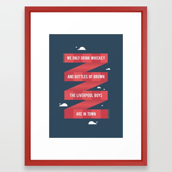 Liverpool FC Framed Art Print by michaelwilson | Society6