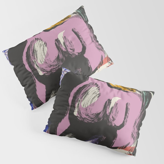 Painted nude abstraction Pillow Sham