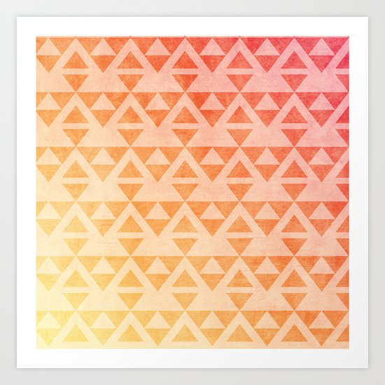 Aztec Pattern 11 Art Print
