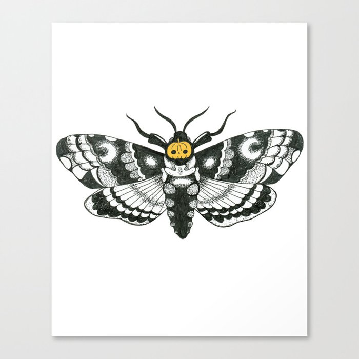 Halloween Death Moth Canvas Print