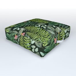 Pacific Northwest Plants Outdoor Floor Cushion