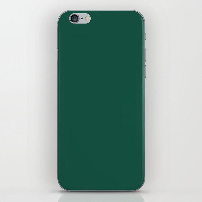 Solid Jewel Tone Green Color iPhone Skin
