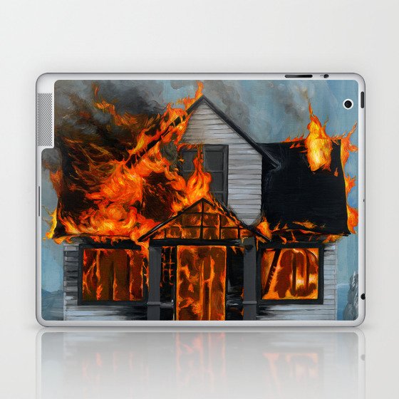 House on Fire Laptop & iPad Skin
