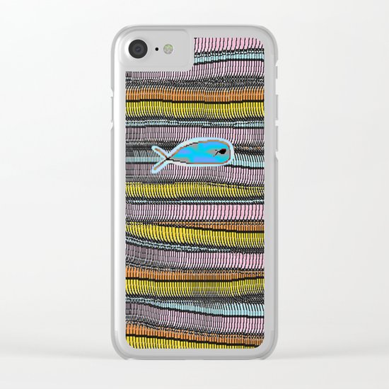 Not Whaling / Imperfect Lines Clear iPhone Case