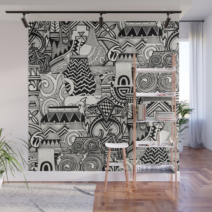 pottery black Wall Mural