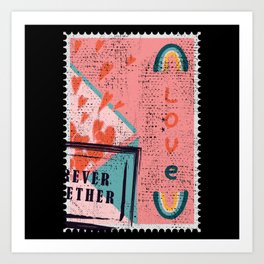 Valentines Philatelist Forever Love Postal Stamp Art Print | Forever, Valentines, Stamp, Collectors, Love, Graphicdesign, Postal, Collecting, Stamps, Valentinesday 