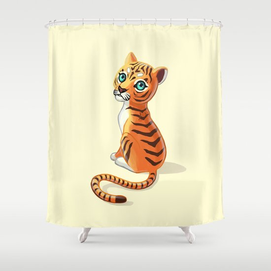 Tiger Cub Shower Curtain