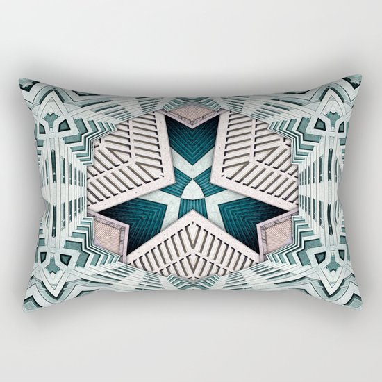 City Buildings Abstract 4 Rectangular Pillow