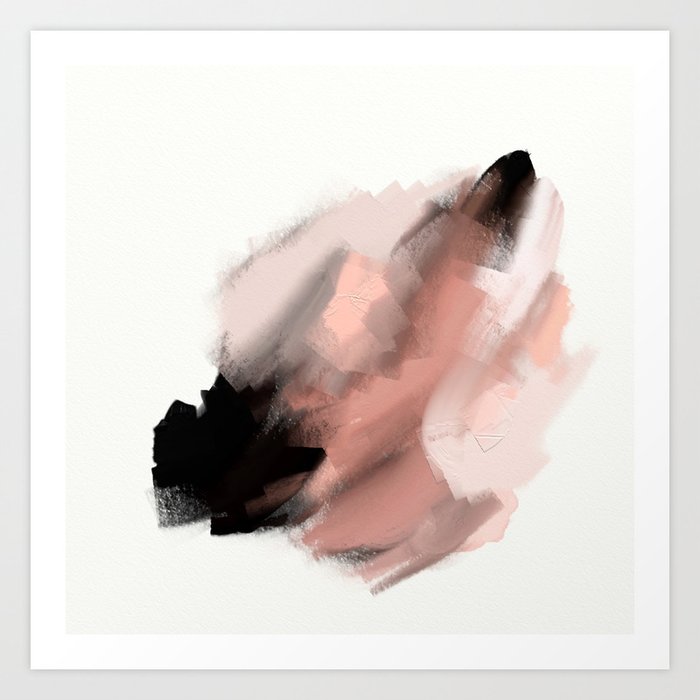 Swisher So Sweet An Abstract Painting In Millennial Pink Peach