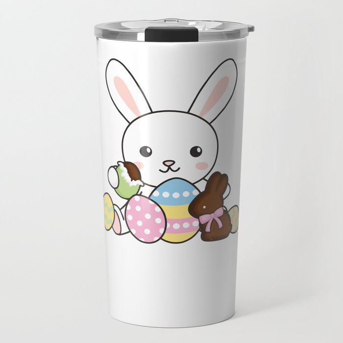 Sweet Bunny At Easter With Easter Sweets Bunnies Travel Mug