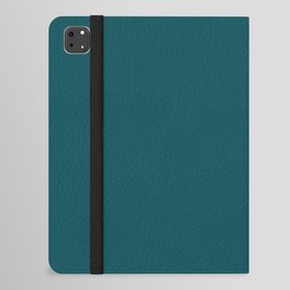 Dark Teal Solid Color Pairs Pantone Spruced-up 19-4918 TCX Shades of Blue-green Hues iPad Folio Case