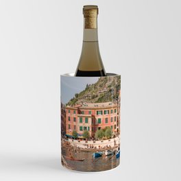 Manarola City, Cinque Terre Italy | Colorful Travel Photography Wine Chiller