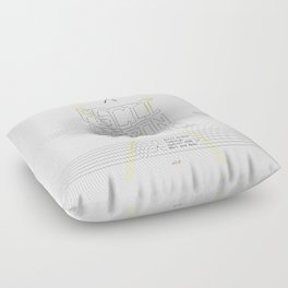 ASCII Ribbon Campaign against HTML in Mail and News – White Floor Pillow