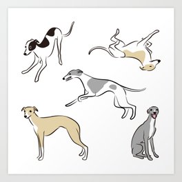 Sighthound Art Print