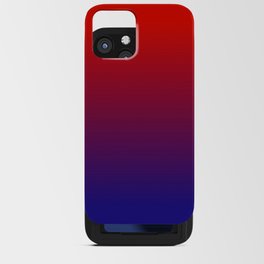 DARK RED & NAVY BLUE COLOR GRADIENT iPhone Card Case