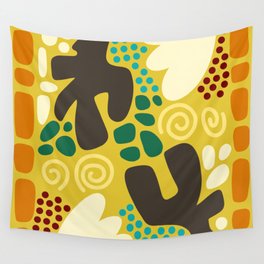 Abstract vintage colors pattern collection 12 Wall Tapestry