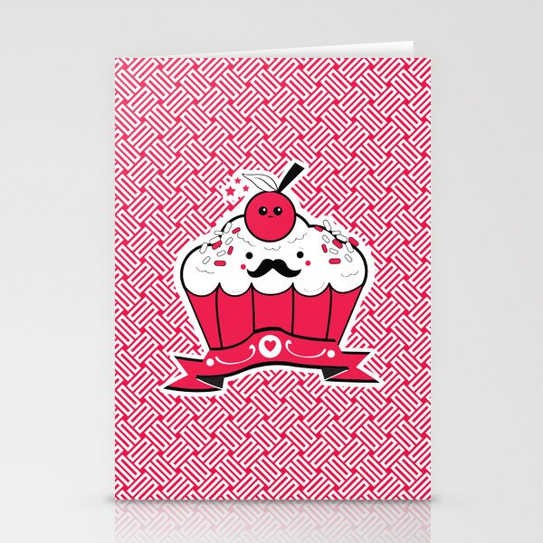 Hipster Cupcake Stationery Cards