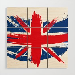 Sketched Union Jack Wood Wall Art