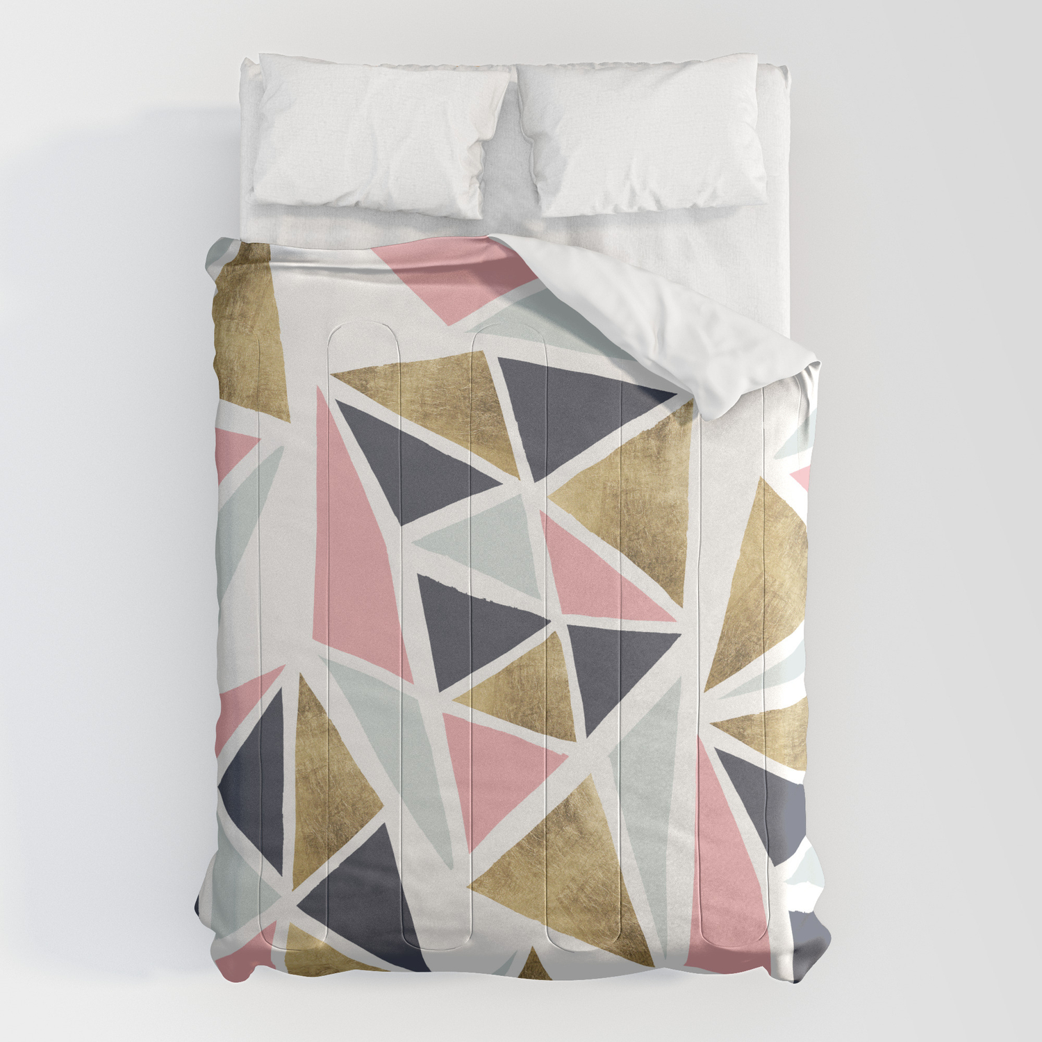 Modern Geometrical Pink Navy Blue Gold Triangles Pattern Comforters By Girlytrend Society6 A wide variety of navy blue comforters options are available to you, such as technics, material, and 19,178 navy blue comforters products are offered for sale by suppliers on alibaba.com, of which bedding set accounts for 1%, comforter. modern geometrical pink navy blue gold triangles pattern comforters by girlytrend