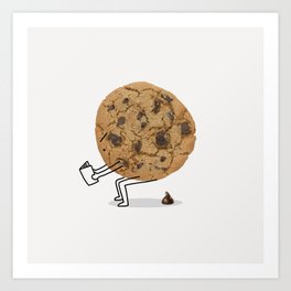 The Making of Chocolate Chips Art Print