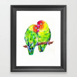 Love Birds Framed Art Print