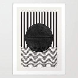 Abstract Modern Black Art Print