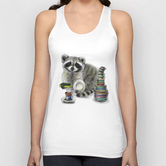 Raccoon Unisex Tank Top