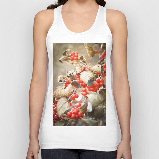 Winter Berries Unisex Tank Top