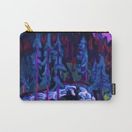 By the River Below the Mountains landscape painting by Ernst Ludwig Kirchner Carry-All Pouch