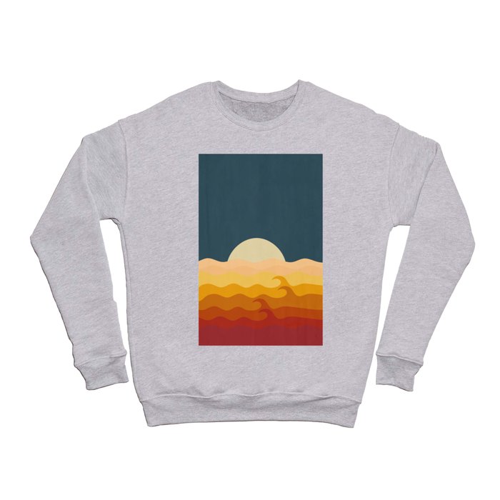 Waves on The Midnight Crewneck Sweatshirt