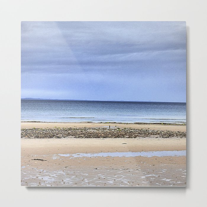 Rose Isle Beach 2 in Expressive and After Glow Metal Print