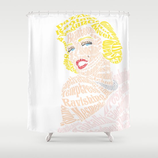 Marilyn Verse Shower Curtain
