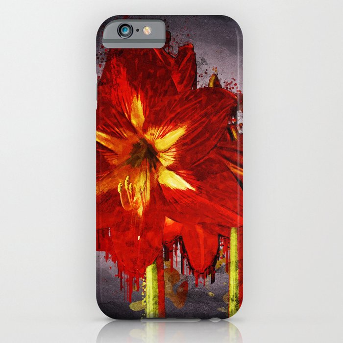 Amaryllis Blossom Flowers iPhone Case