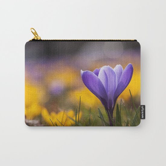Crocus in a meadow Carry-All Pouch