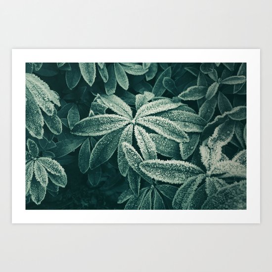 Frozen Greens Art Print