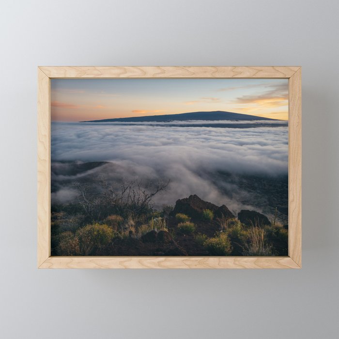 Mauna Kea Sunset Framed Mini Art Print