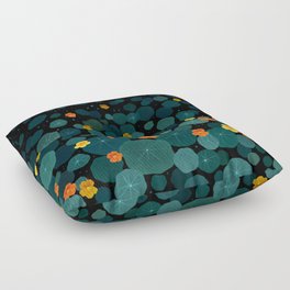 Nasturtium Garden Floor Pillow