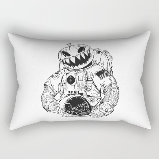 Astronaut's Halloween Rectangular Pillow