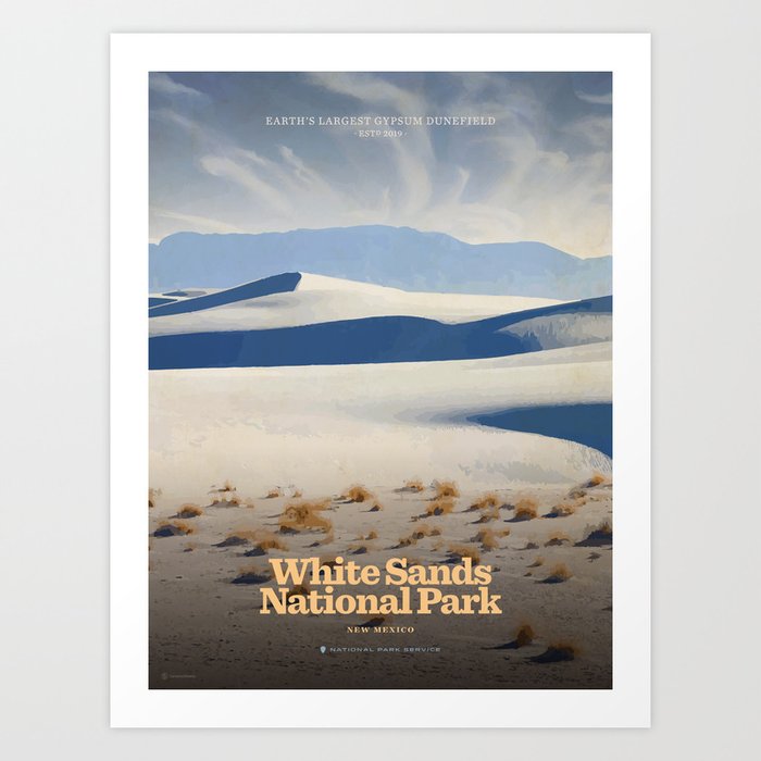 White Sands National Park Art Print