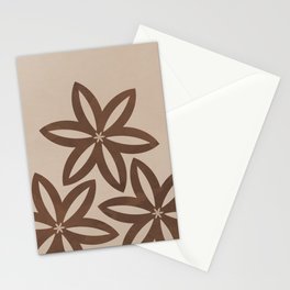 Geometric Flower Stationery Card