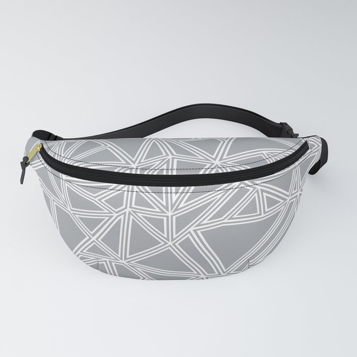 Shattered Ab Grey and White Fanny Pack