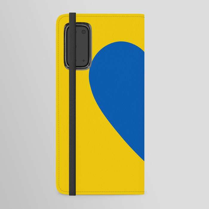 Blue and Yellow Solid Shapes Ukraine Colors 100% Commission Donated To IRC Read Bio Android Wallet Case