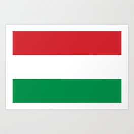 flag of hungary-hungary, hungarian, magyar,Magyarország, hungria,Budapest Art Print