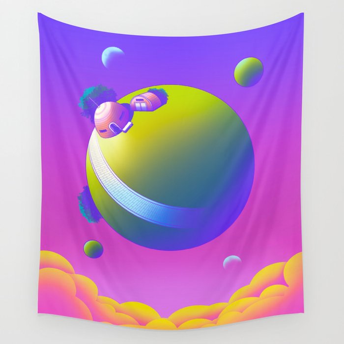 King Kai's Planet Wall Tapestry