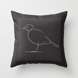 Black bird Throw Pillow