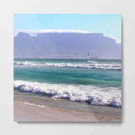 South Africa Photography - Ocean Waves At The Beach Metal Print